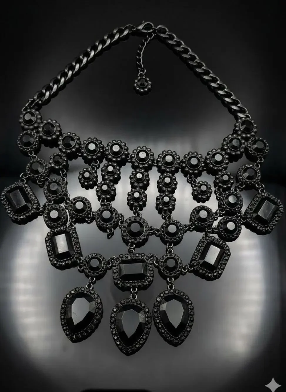 Zara Black Statement #ZaraJewelry #GothJewelry #StatementPiece  #Y2KGlam